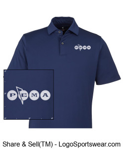 Fairway & Greene Blue Men's Golf Shirt Design Zoom